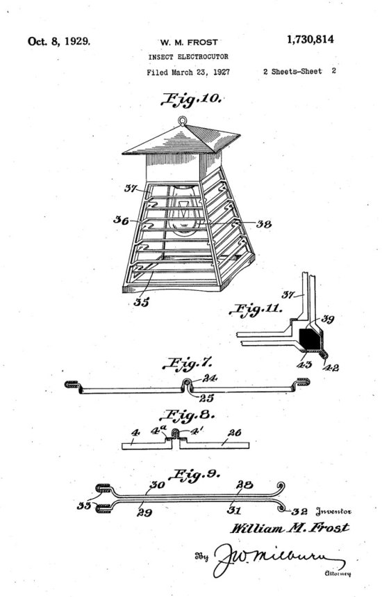 Fig 3. Patente de W. M. Frost de 1929.